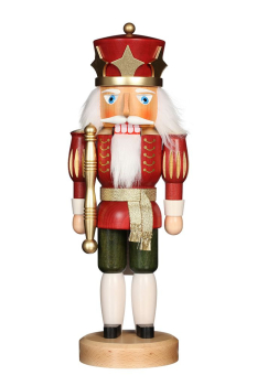 Ulbricht Nussknacker Klassik  "König rot lasiert"